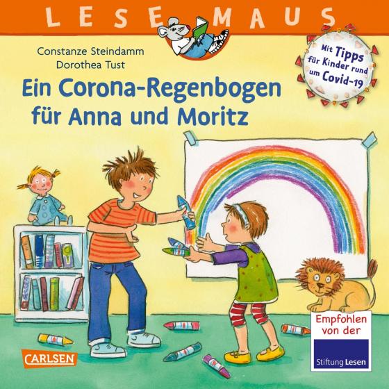 Cover-Bild LESEMAUS 185: Ein Corona Regenbogen für Anna und Moritz - Mit Tipps für Kinder rund um Covid-19