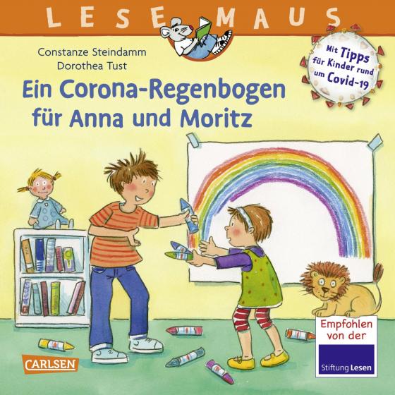 Cover-Bild LESEMAUS 185: Ein Corona Regenbogen für Anna und Moritz - Mit Tipps für Kinder rund um Covid-19