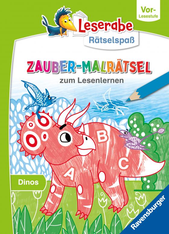 Cover-Bild Leserabe Rätselspaß - Zauber-Malrätsel zum Lesenlernen: Dinos (Vor-Lesestufe)