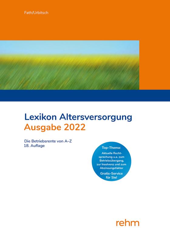 Cover-Bild Lexikon Altersversorgung 2022