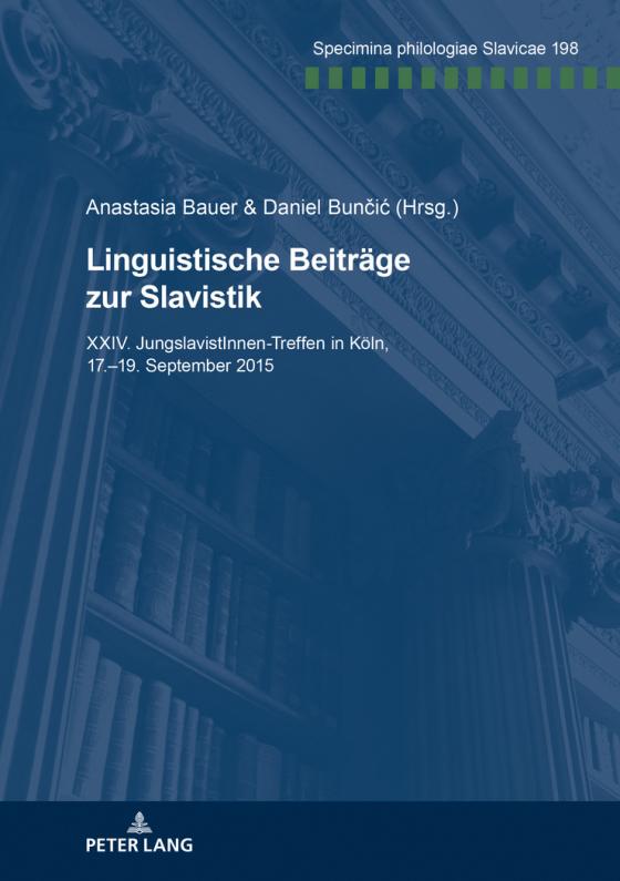 Cover-Bild Linguistische Beiträge zur Slavistik