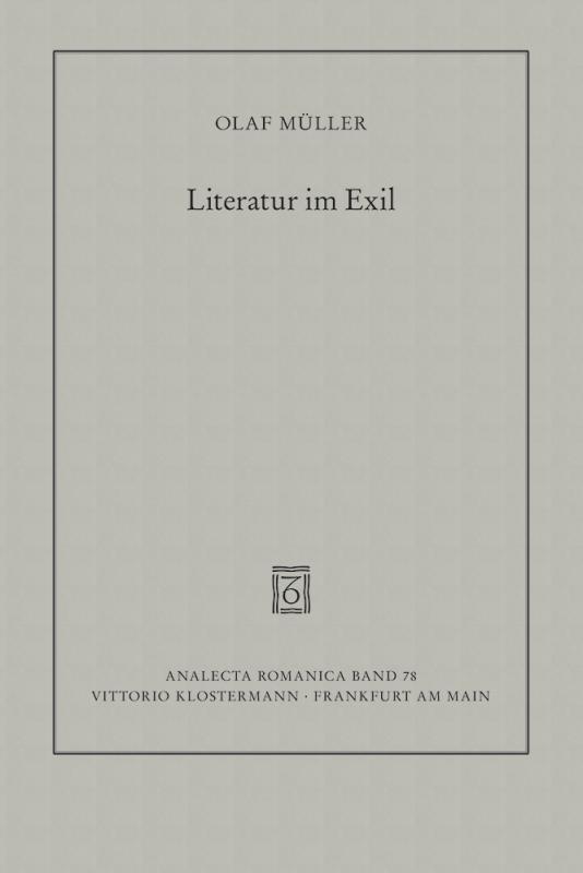 Cover-Bild Literatur im Exil