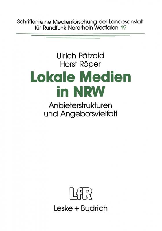 Cover-Bild Lokale Medien in NRW