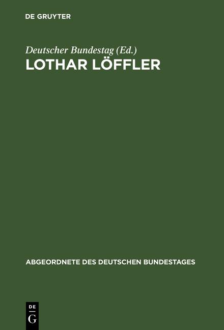 Cover-Bild Lothar Löffler