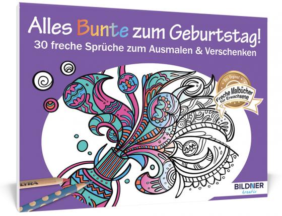 Cover-Bild Malbuch für Erwachsene: Alles Bunte zum Geburtstag!