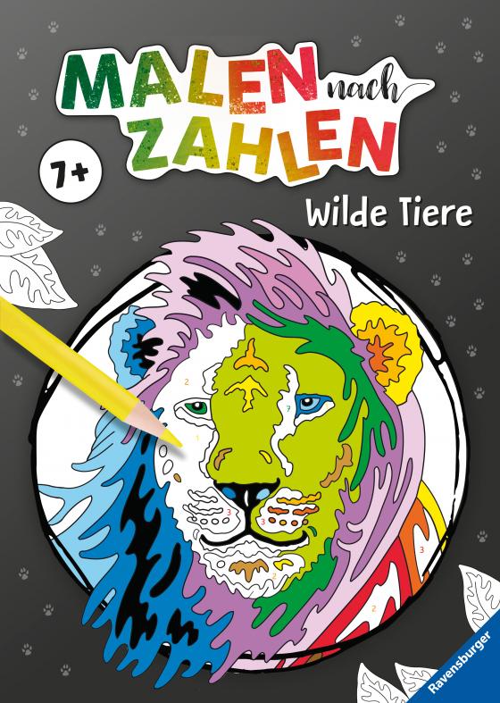 Cover-Bild Malen nach Zahlen ab 7: Wilde Tiere