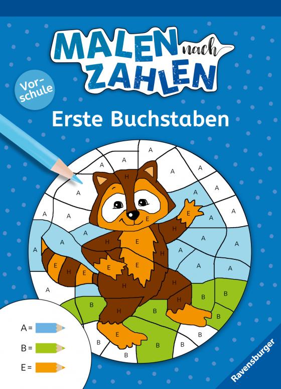 Cover-Bild Malen nach Zahlen, Vorschule: Erste Buchstaben