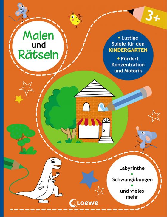 Cover-Bild Malen und Rätseln - Lustige Spiele für den Kindergarten (3+)