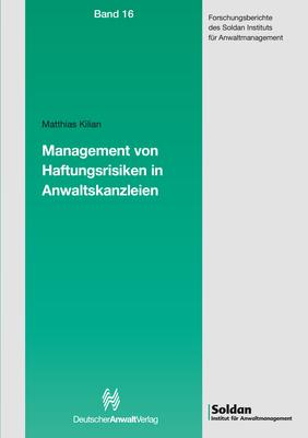Cover-Bild Management von Haftungsrisiken in Anwaltskanzleien