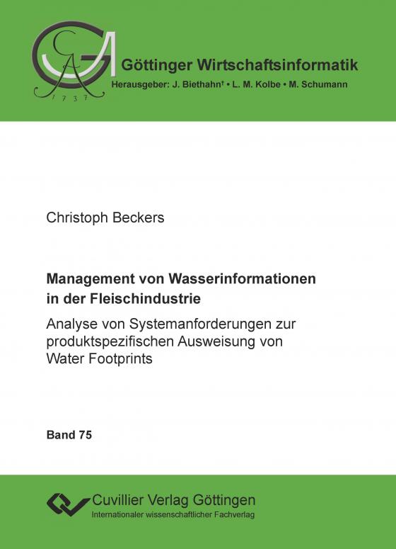 Cover-Bild Management von Wasserinformationen in der Fleischindustrie