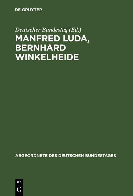 Cover-Bild Manfred Luda, Bernhard Winkelheide