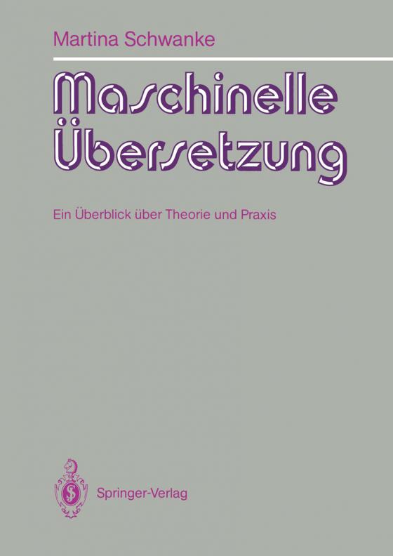 Cover-Bild Maschinelle Übersetzung