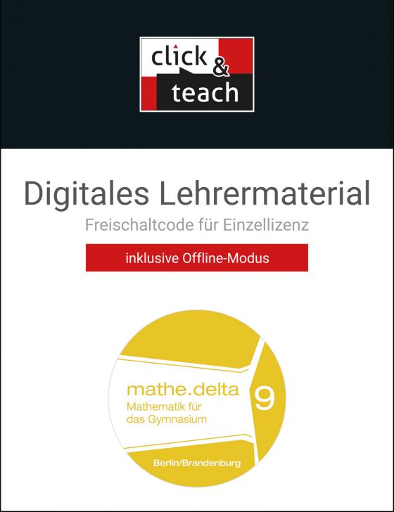 Cover-Bild mathe.delta – Berlin/Brandenburg / mathe.delta BE/BB click & teach 9 Box