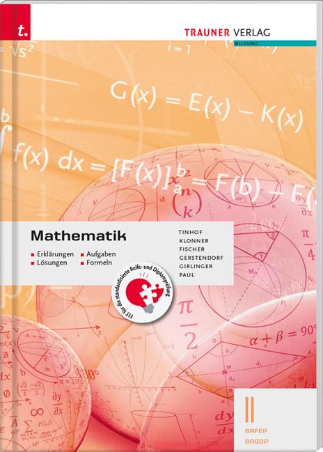 Cover-Bild Mathematik II BAFEP/BASOP - Erklärungen, Aufgaben, Lösungen, Formeln