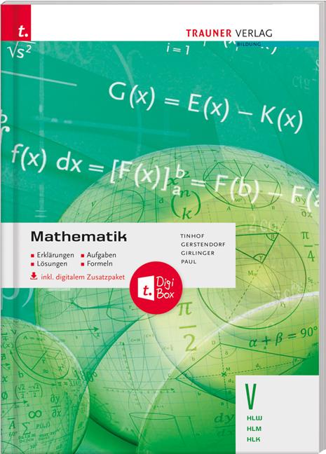 Cover-Bild Mathematik V HLW/HLM/HLK inkl. digitalem Zusatzpaket - Erklärungen, Aufgaben, Lösungen, Formeln