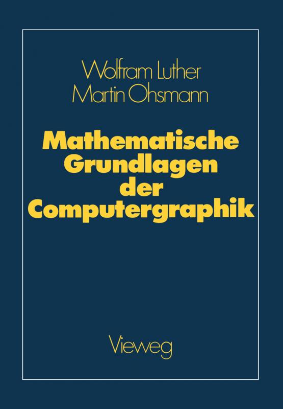 Cover-Bild Mathematische Grundlagen der Computergraphik