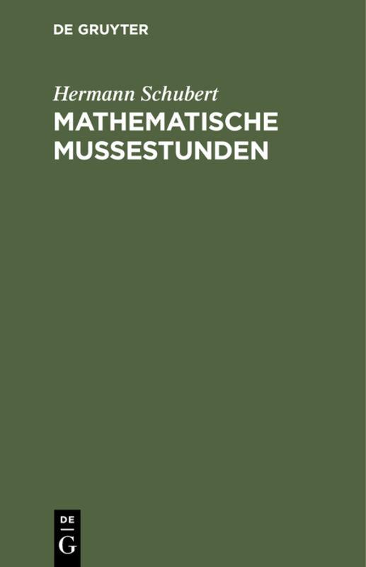 Cover-Bild Mathematische Mussestunden
