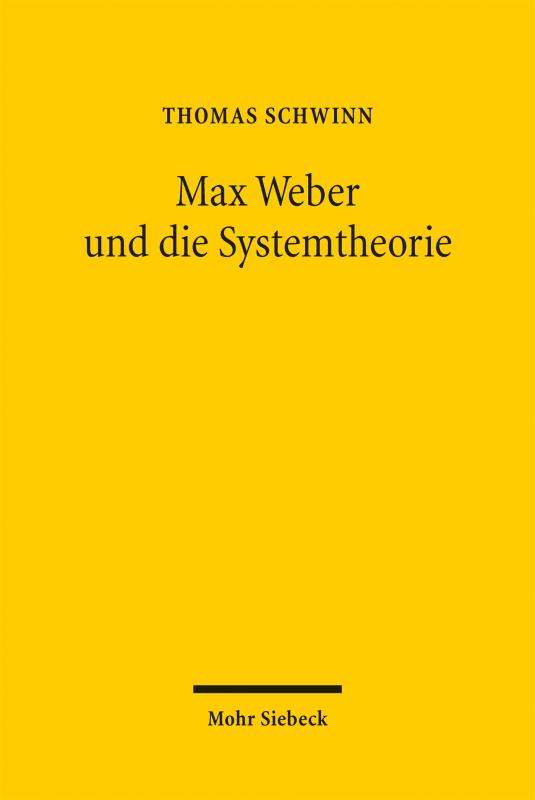 Cover-Bild Max Weber und die Systemtheorie