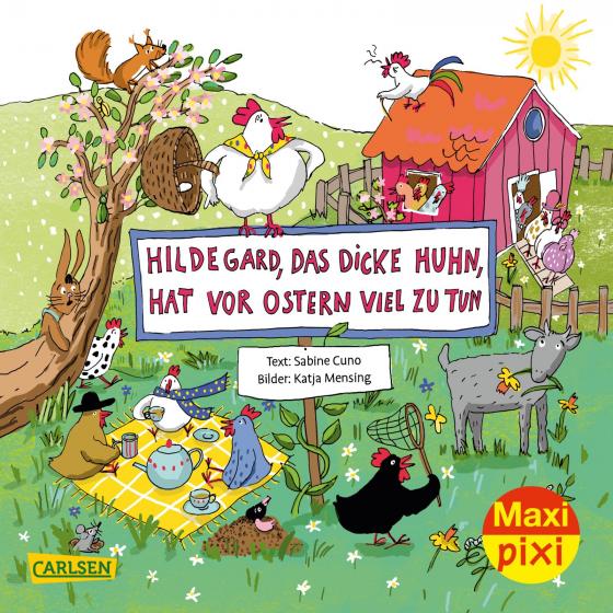 Cover-Bild Maxi Pixi 346: Hildegard das dicke Huhn, hat vor Ostern viel zu tun