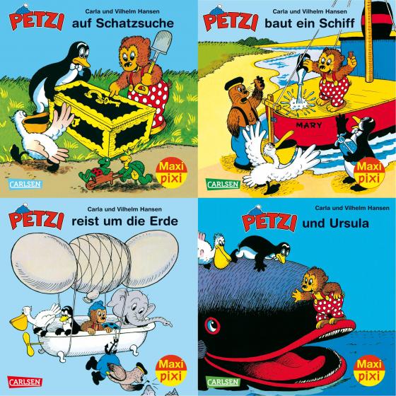 Cover-Bild Maxi-Pixi-4er-Set 34: Petzi (4x1 Exemplar)