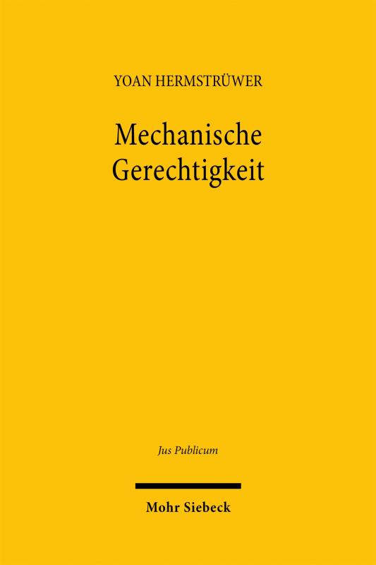 Cover-Bild Mechanische Gerechtigkeit