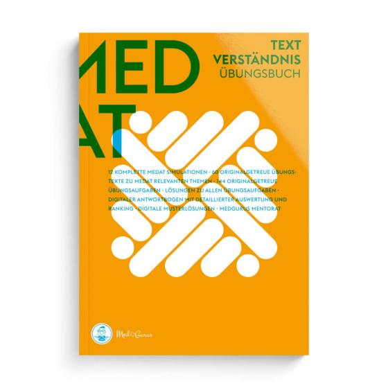 Cover-Bild MedGurus - MedAT Vorbereitung - Textverständnis Übungsbuch zur Vorbereitung im Aufnahmeverfahren MedAT für das Medizinstudium in Österreich