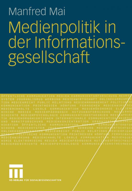 Cover-Bild Medienpolitik in der Informationsgesellschaft