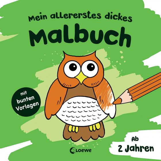 Cover-Bild Mein allererstes dickes Malbuch (Eule)