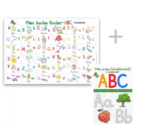 Cover-Bild Mein buntes Kinder-ABC-Set in Grundschrift