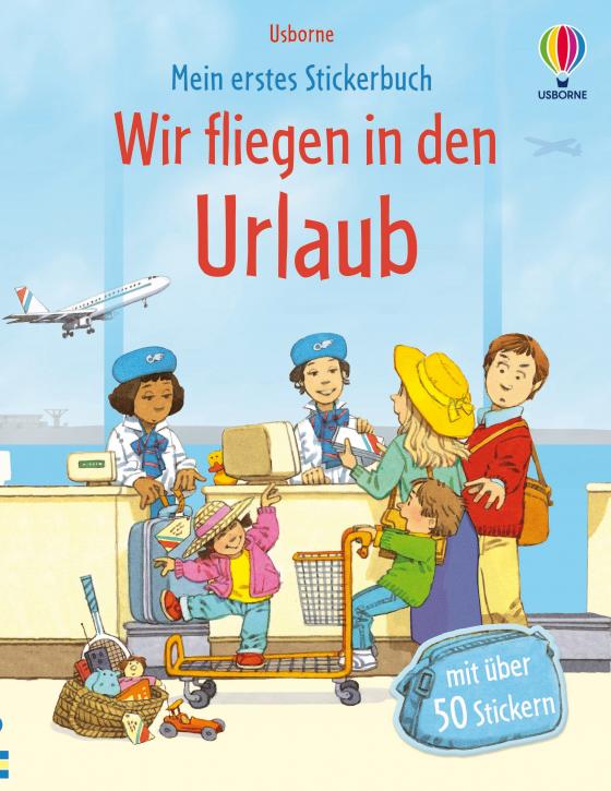 Cover-Bild Mein erstes Stickerbuch: Wir fliegen in den Urlaub