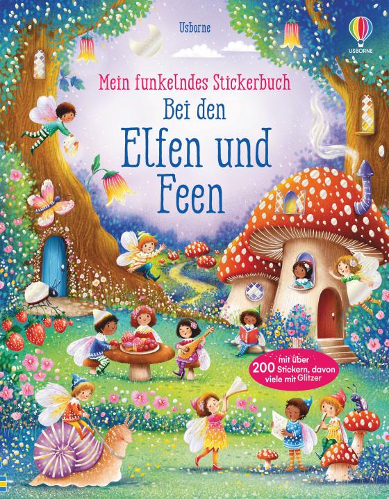 Cover-Bild Mein funkelndes Stickerbuch: Bei den Elfen und Feen