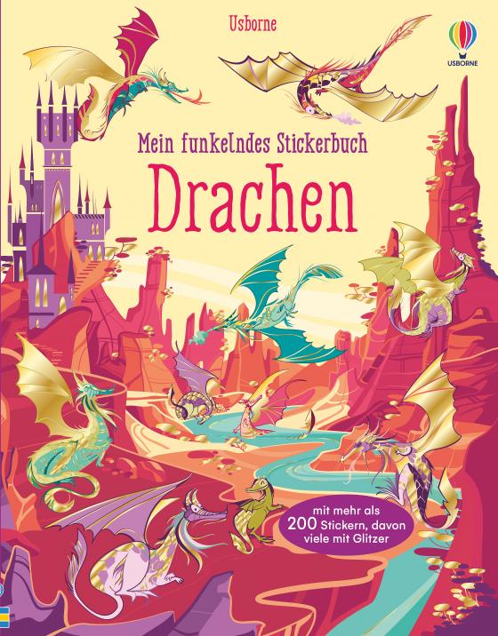 Cover-Bild Mein funkelndes Stickerbuch: Drachen