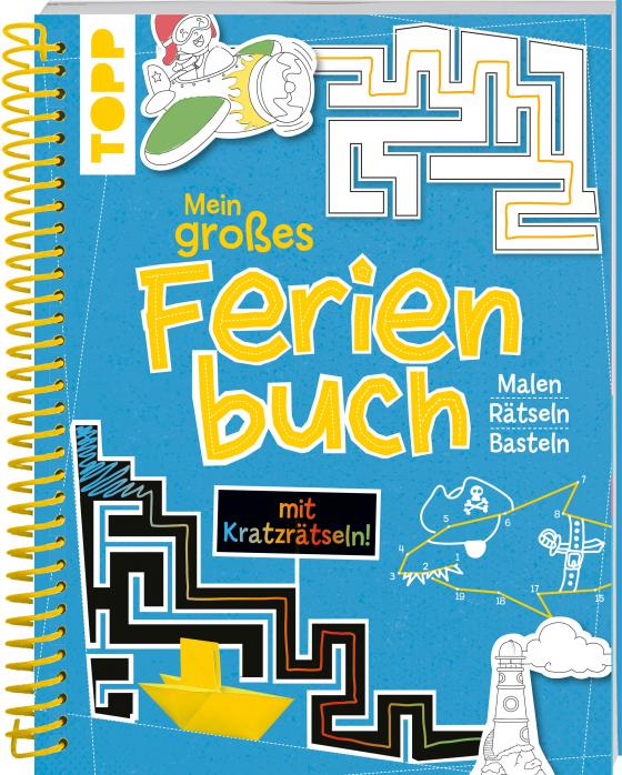 Cover-Bild Mein großes Ferienbuch mit Kratzrätseln! (Blau)