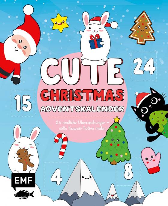 Cover-Bild Mein Kawaii-Adventskalender-Buch: Cute Christmas