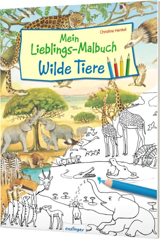 Cover-Bild Mein Lieblings-Malbuch – Wilde Tiere