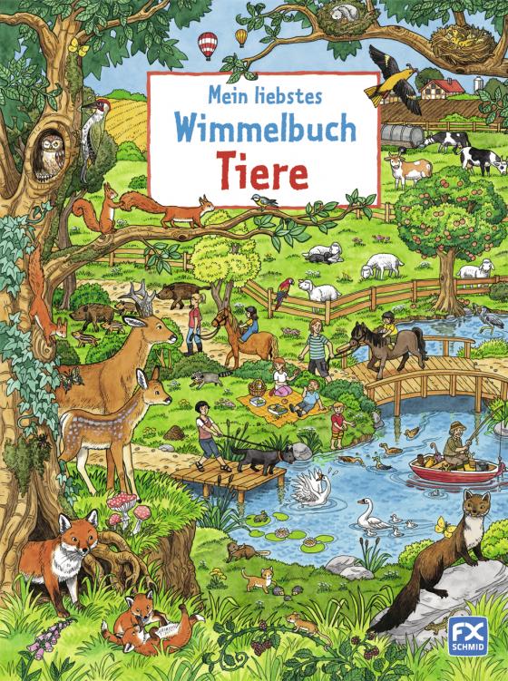 Cover-Bild Mein liebstes Wimmelbuch Tiere