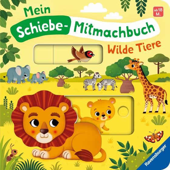 Cover-Bild Mein Schiebe-Mitmachbuch - Wilde Tiere
