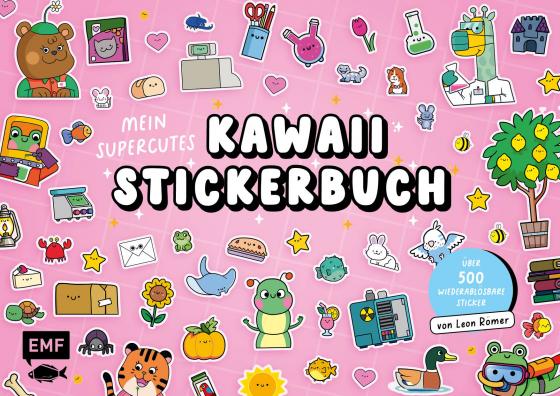 Cover-Bild Mein supercutes Kawaii-Stickerbuch mit über 500 wiederablösbaren Stickern