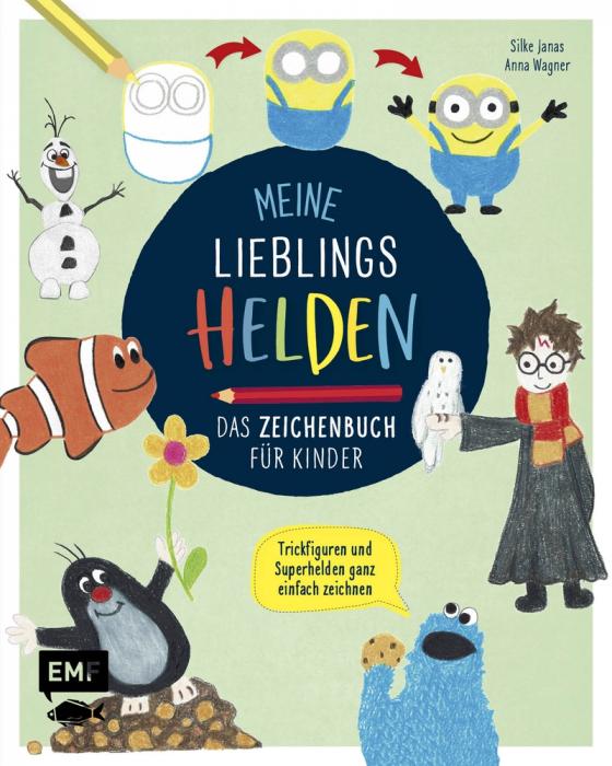 Cover-Bild Meine Lieblingshelden – Das Zeichenbuch für Kinder