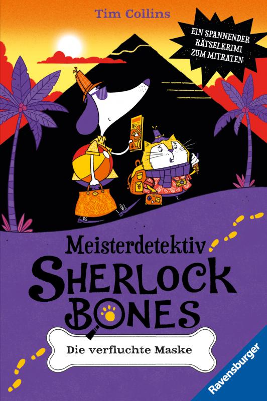 Cover-Bild Meisterdetektiv Sherlock Bones. Ein spannender Rätselkrimi zum Mitraten, Band 2: Die verfluchte Maske