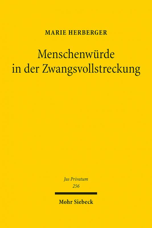 Cover-Bild Menschenwürde in der Zwangsvollstreckung