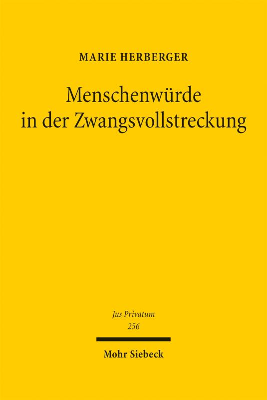 Cover-Bild Menschenwürde in der Zwangsvollstreckung