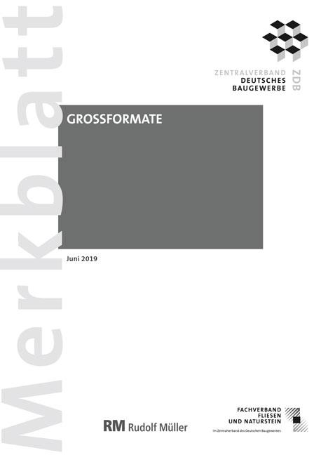 Cover-Bild Merkblatt Großformate: 2019-08 (PDF)