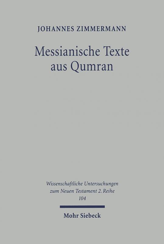 Cover-Bild Messianische Texte aus Qumran
