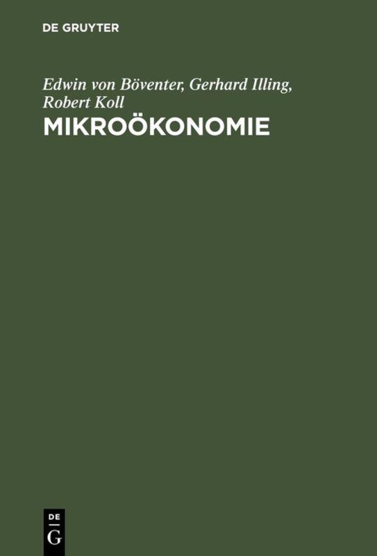 Cover-Bild Mikroökonomie