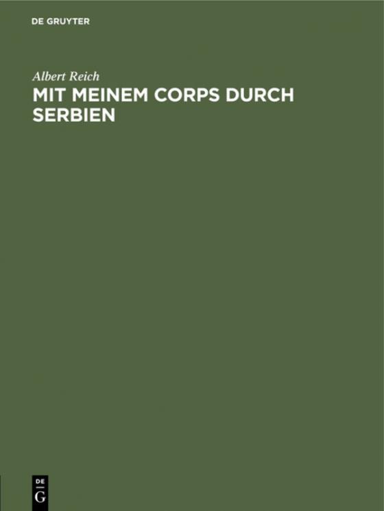 Cover-Bild Mit meinem Corps durch Serbien