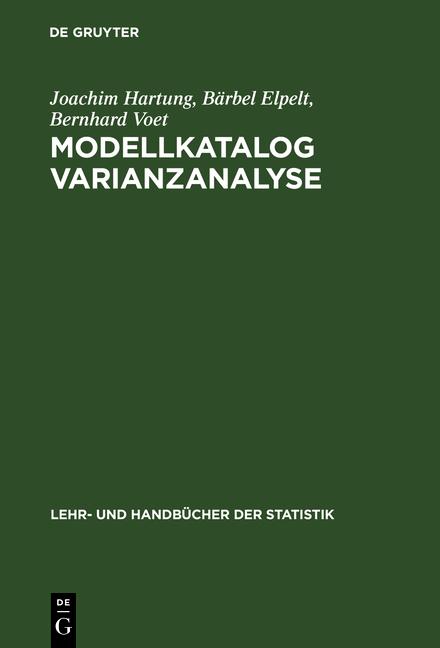 Cover-Bild Modellkatalog Varianzanalyse