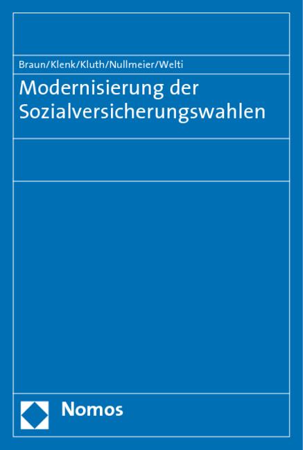 Cover-Bild Modernisierung der Sozialversicherungswahlen