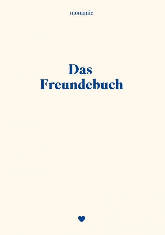 Cover-Bild monamie - Das Freundebuch