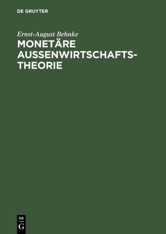 Cover-Bild Monetäre Außenwirtschaftstheorie